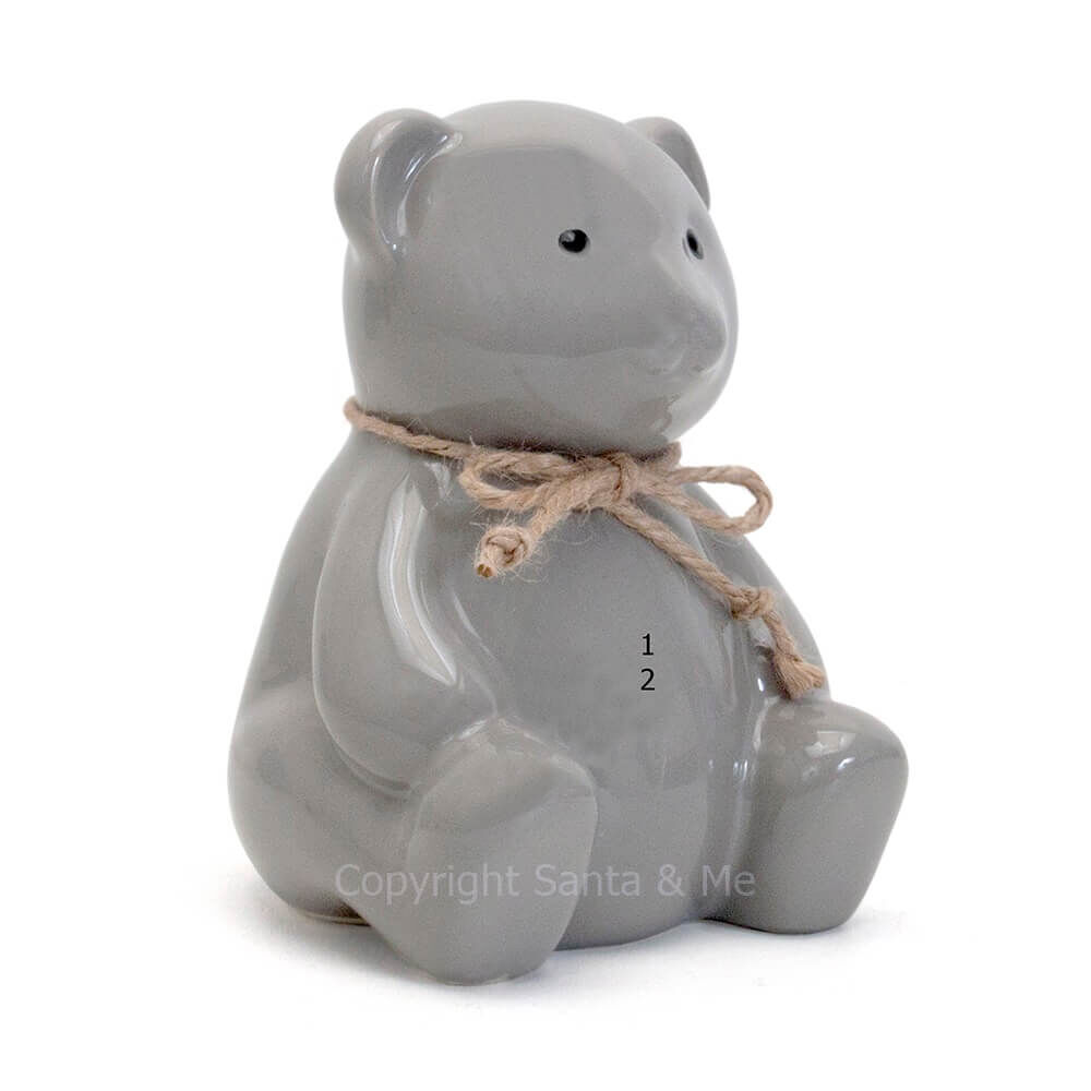 Teddy Bear Bank Grey - Money Bank