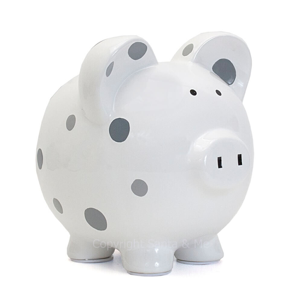 Large Multi Dot Bank / Grey 