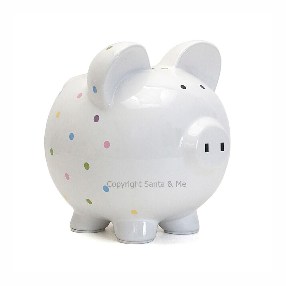 Large Confetti Piggy Bank