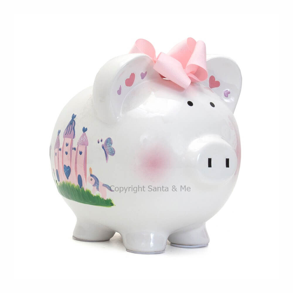 Large Princess Castle Piggy Bank