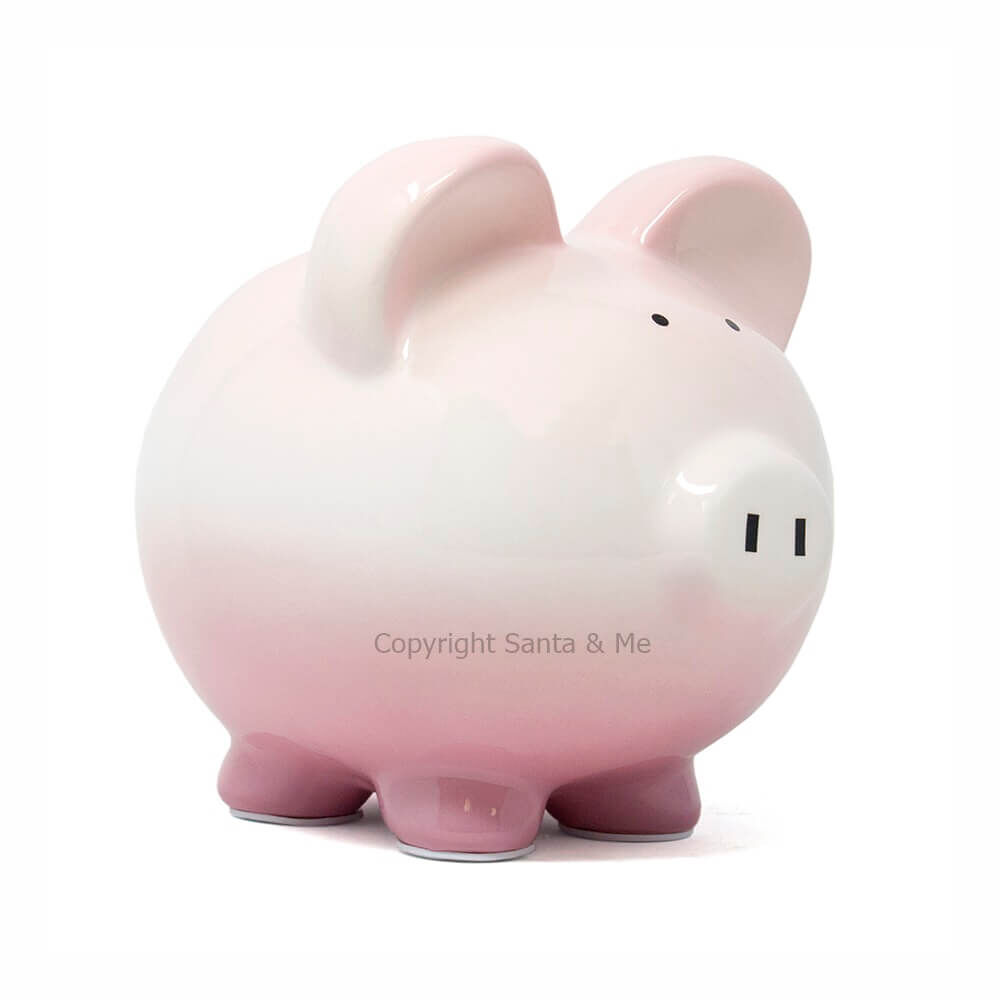 Large Ombre Piggy Bank /Girlsenberry