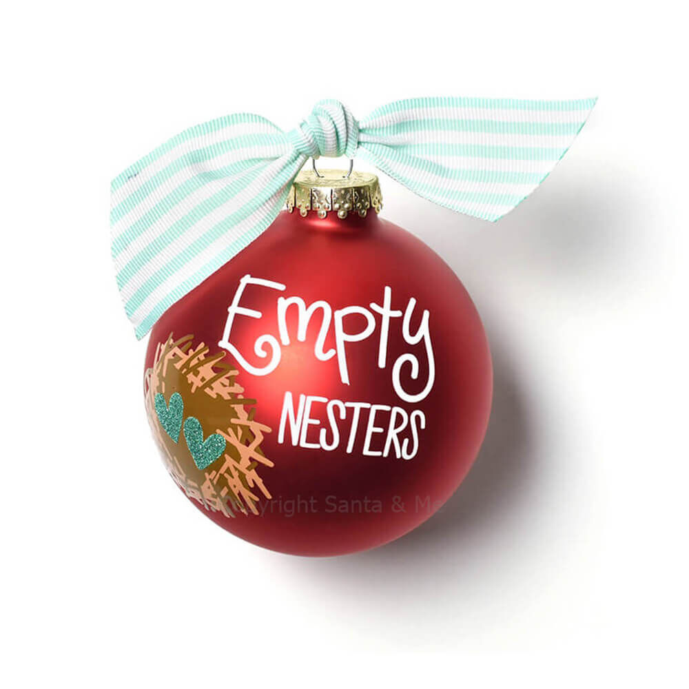 Empty Nesters Glass Ornament