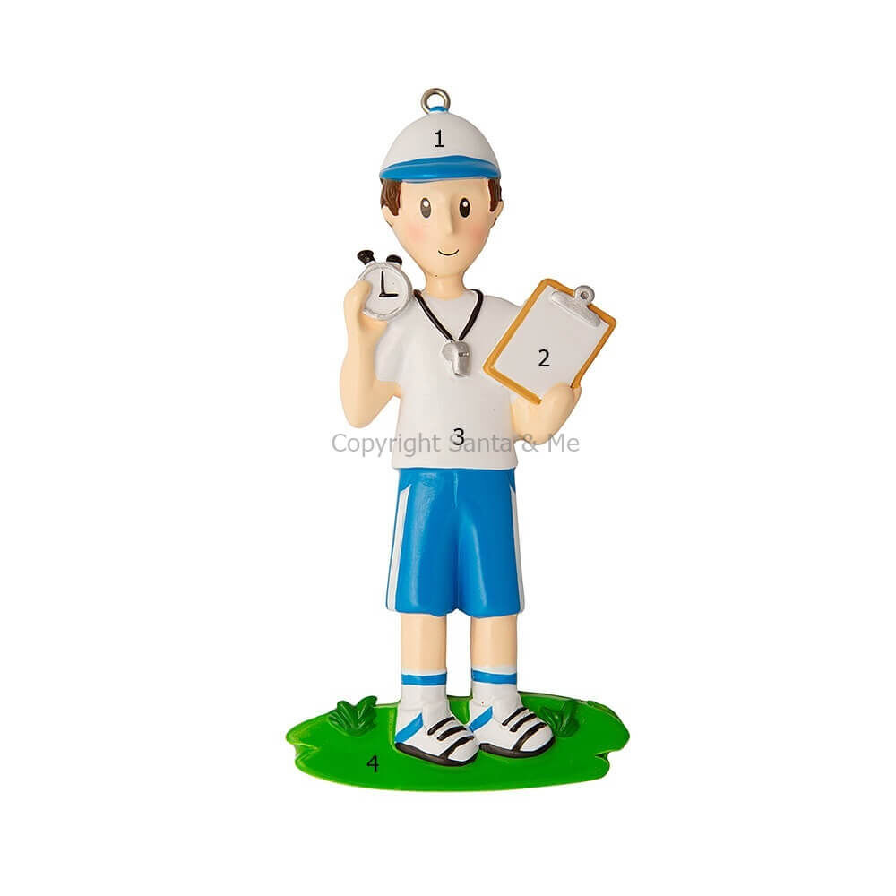 Coach With Whistle And Clipboard