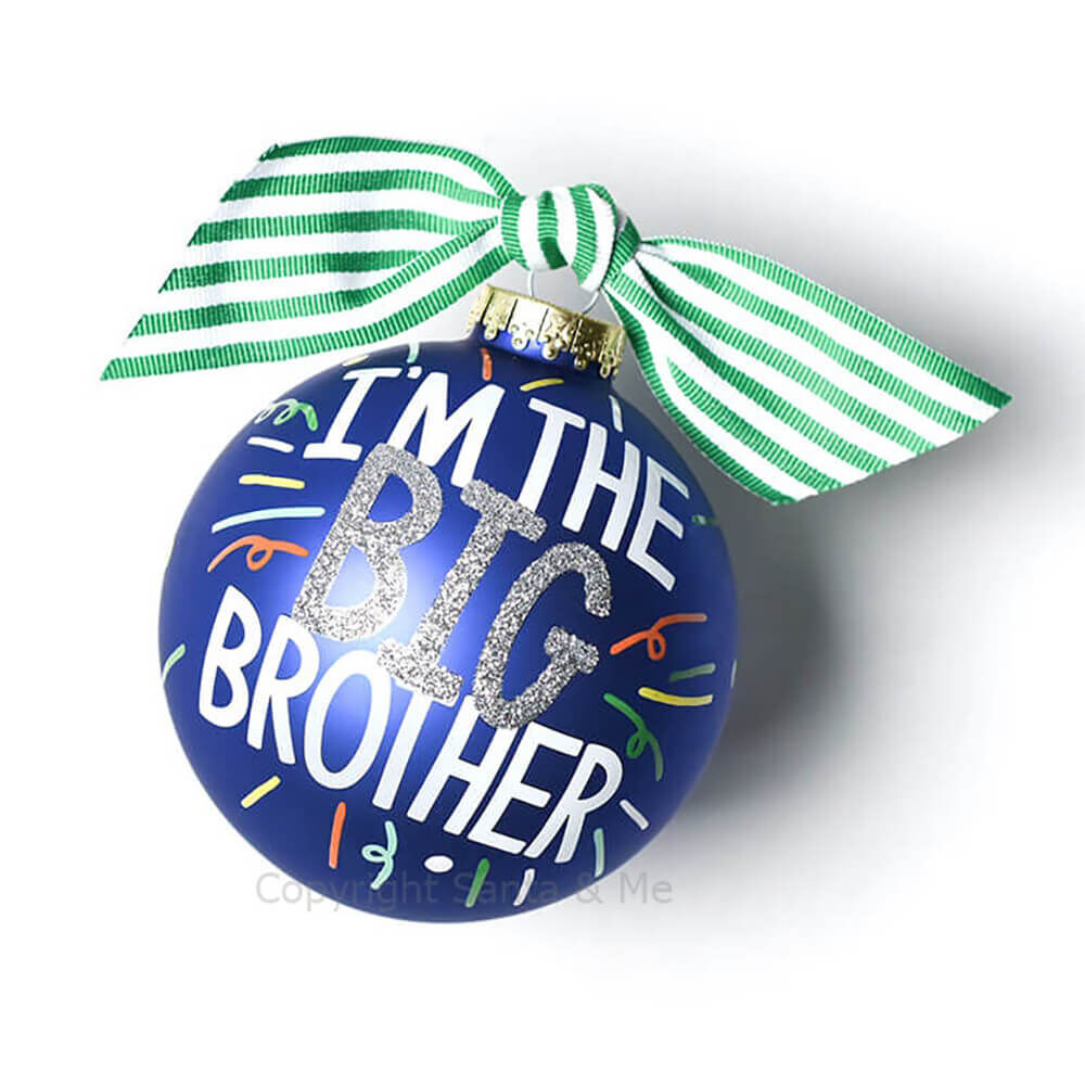 Big Brother Popper Glass Ornament