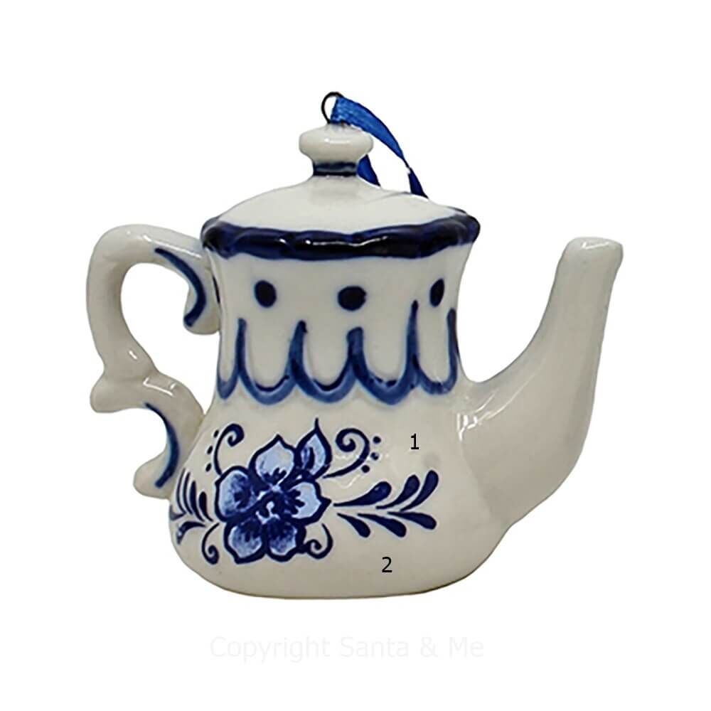 Delft Blue Porcelain Teapot - V1