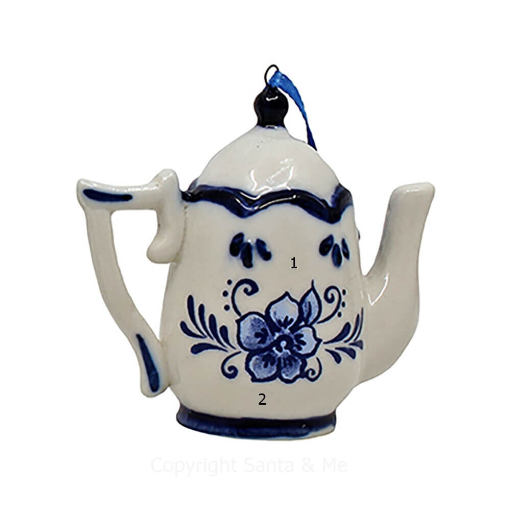 Delft Blue Porcelain Teapot - V3