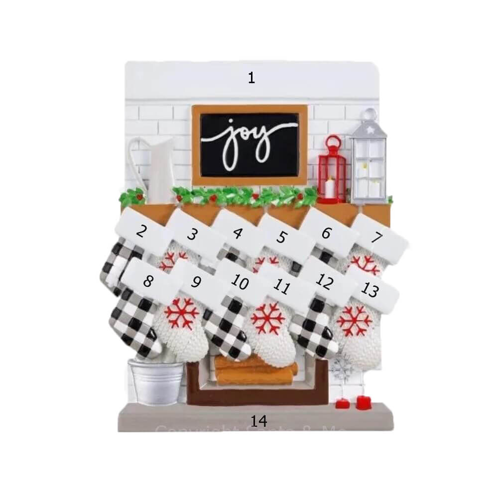 Table Top - Fireplace Mantle / 12