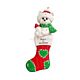 Buy Baby Polar Bear Stocking / Red by Rudolph And Me for only CA$21.00 at Santa And Me, Main Website.