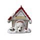 Poodle White /Doghouse with Magnet