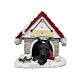 Great Dane Black /Doghouse with Magnet