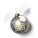 You And Me Then Baby Makes 3 Glass Ornament - CHILD-YMB3 - Santa & Me