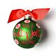 Holly Jolly Peppermint Glass Ornament - CHMAS-PPMINT - Santa & Me