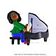 Piano Player /Female - OC122-FAA - Santa & Me