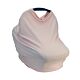 Car Seat Cover - Powder Pink And White
