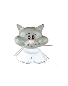 Cat Add On /Grey OR - OR857-GreyCa - Santa & Me