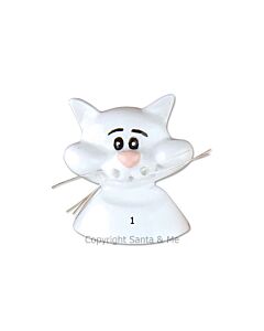 Cat Add On /White OR - OR857-WhiteC - Santa & Me