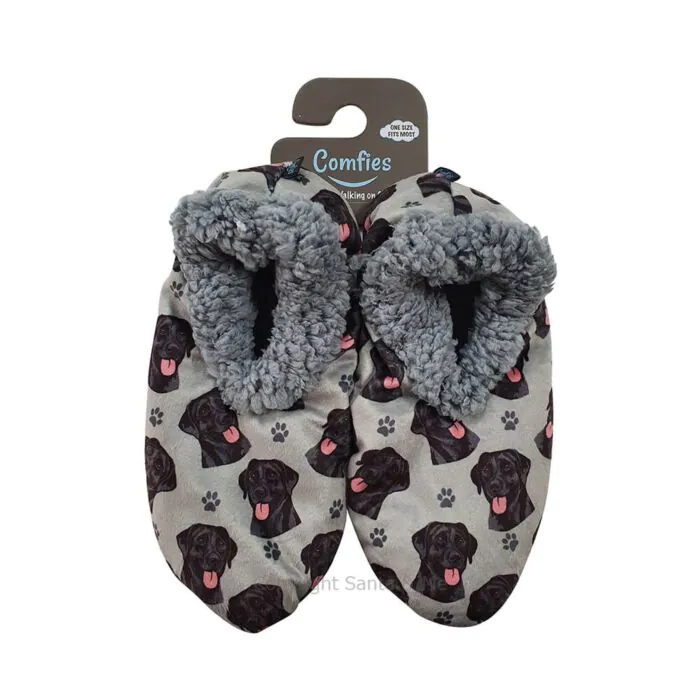 Lab Black Fawn Slippers Comfies Lab Black Fawn Slippers Comfies