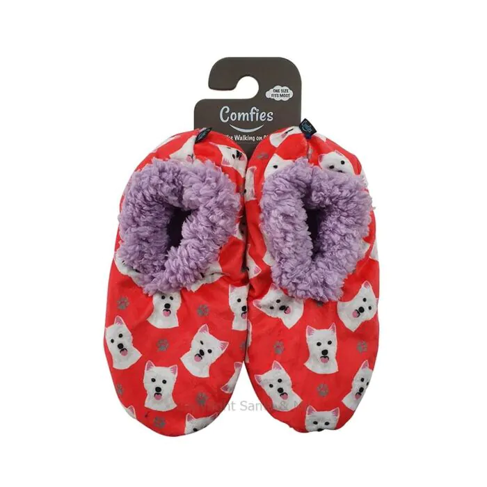 Westie Fawn Slippers Comfies Westie Fawn Slippers Comfies