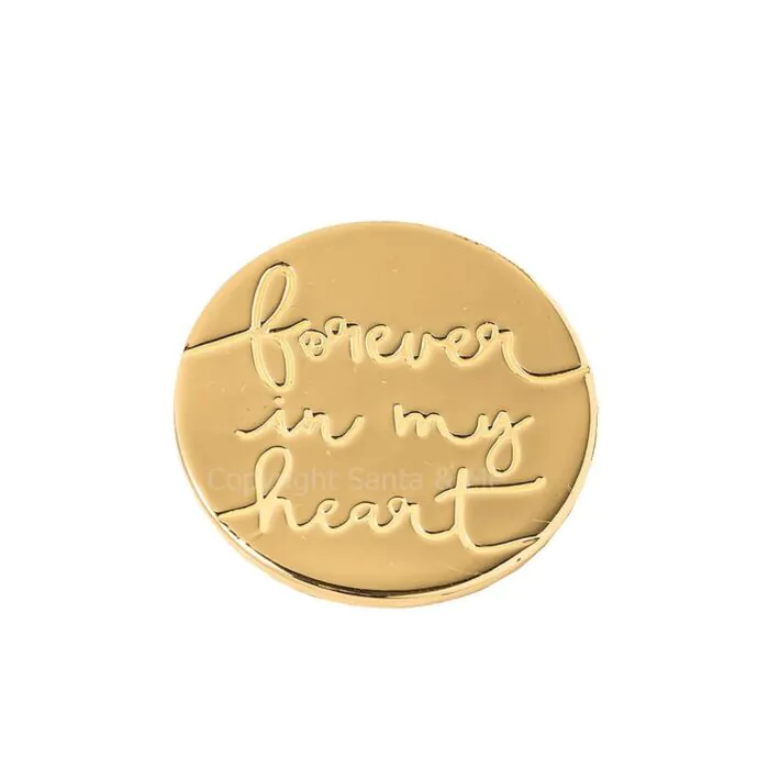 18kt Gold Plating Locket Note - Forever in My Heart 18kt Gold Plating Locket Note - Forever in My Heart