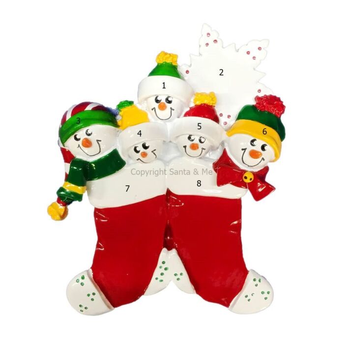 Stocking Snow Family /5 - RM706-5 - Santa & Me Stocking Snow Family /5 - RM706-5 - Santa & Me