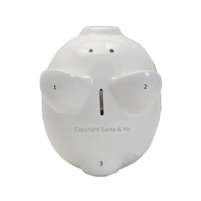 Large Polka Dot Piggy Bank /Purple