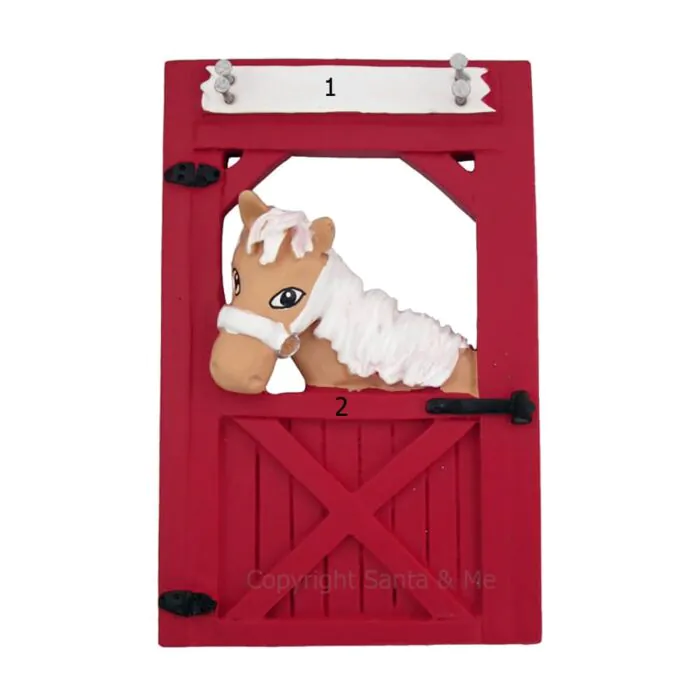 Horse In Stable /Tan - OC111-Tan - Santa & Me Horse In Stable /Tan - OC111-Tan - Santa & Me