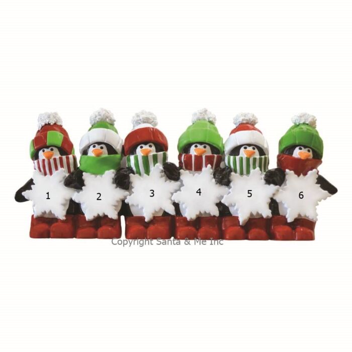Penguin Snow Flakes /6 - TT575-6 - Santa & Me