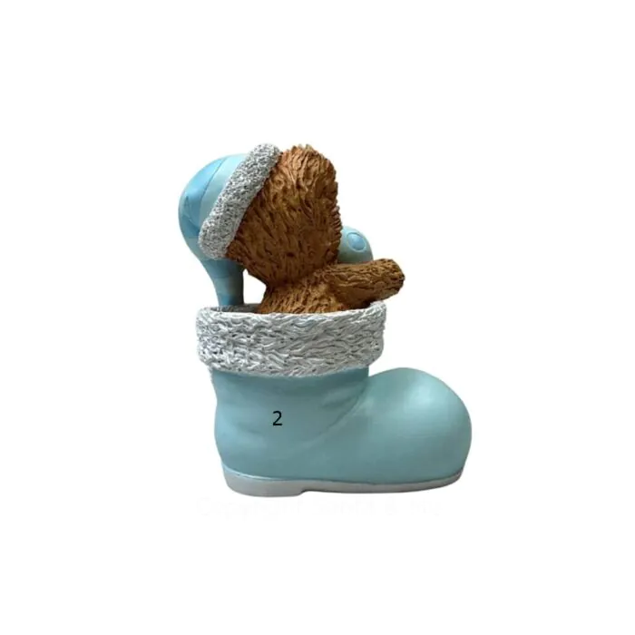 Teddy Bear Stocking - Blue